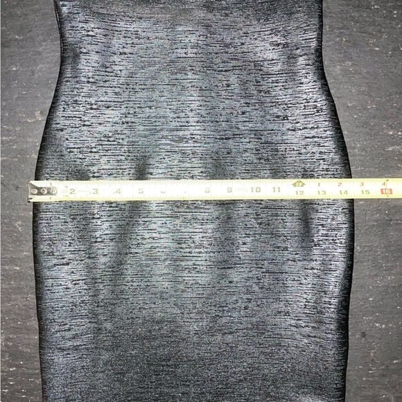 [Gstudio] Black Leather effects Cutout Sexy Bandage Body-con Mini Corset Dress - Picture 14 of 16